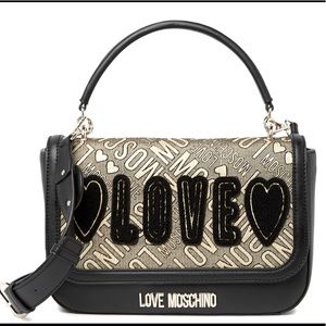 Love Moschino Love Applique Shoulder Bag